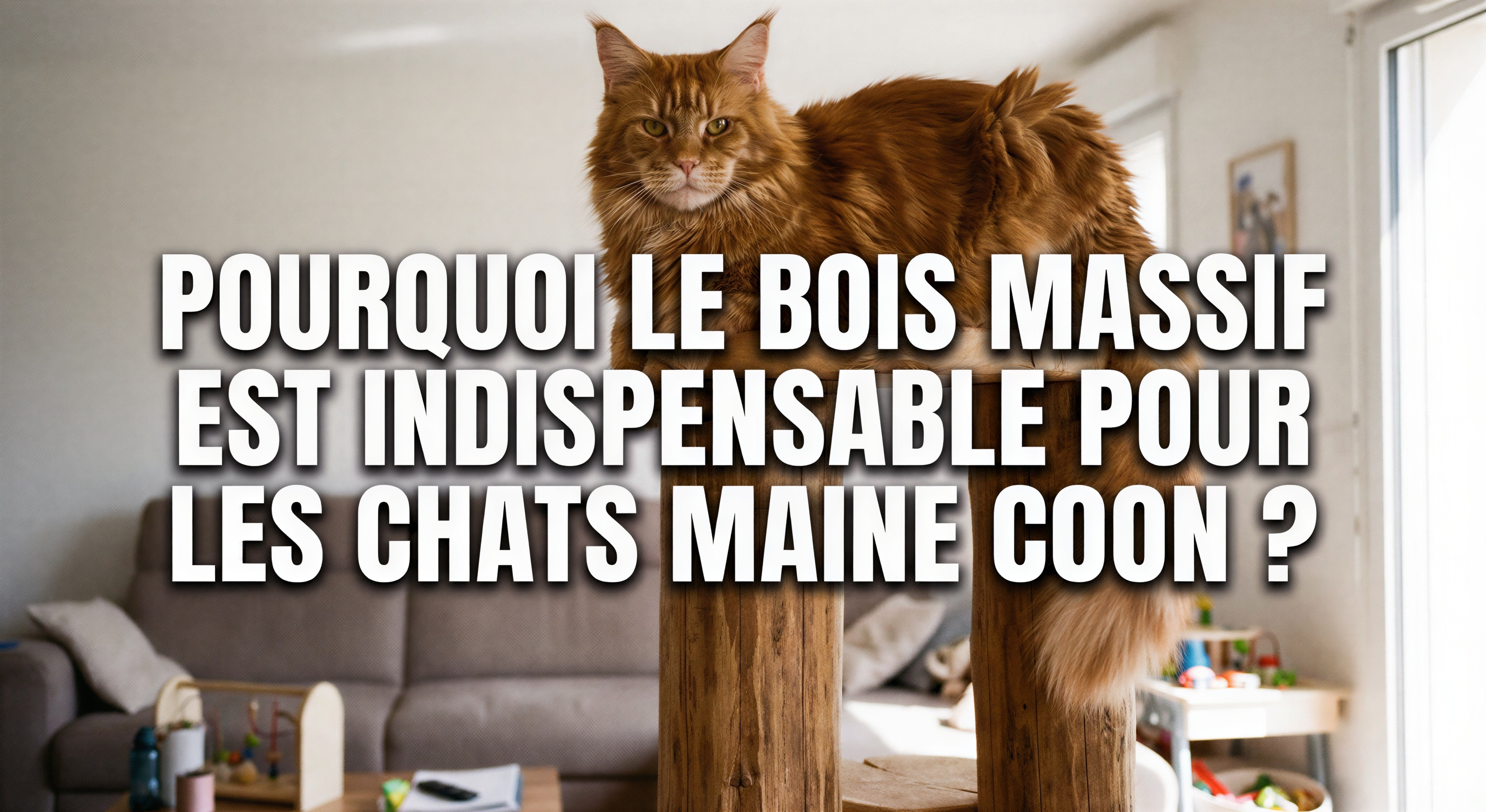 Pourquoi le bois massif est indispensable pour les chats Maine Coon ?