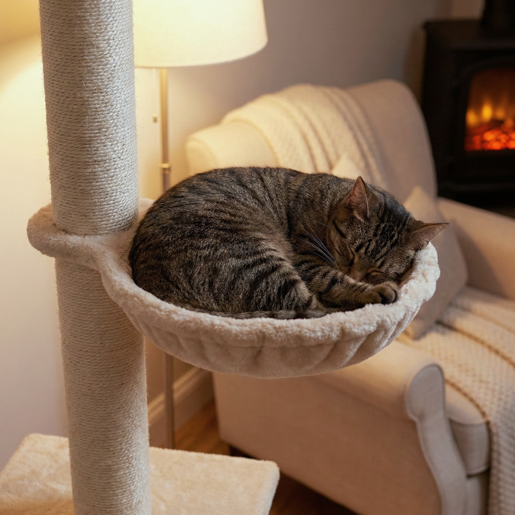 abre-a-chat-maine-coon-sol-plafond-274cm-arbre-panorama-xxl-beige-chat-qui-dort