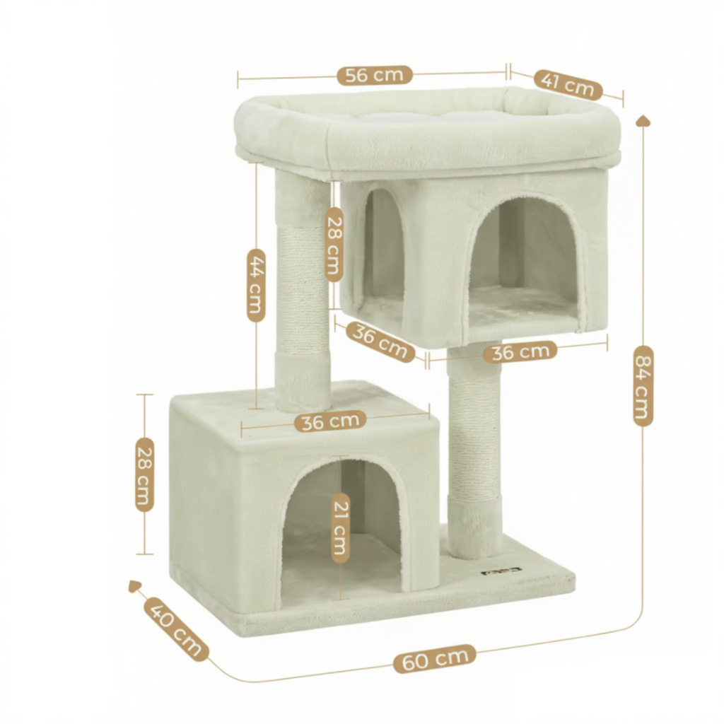 arbre-a-chat-design-double-niche-dimensions