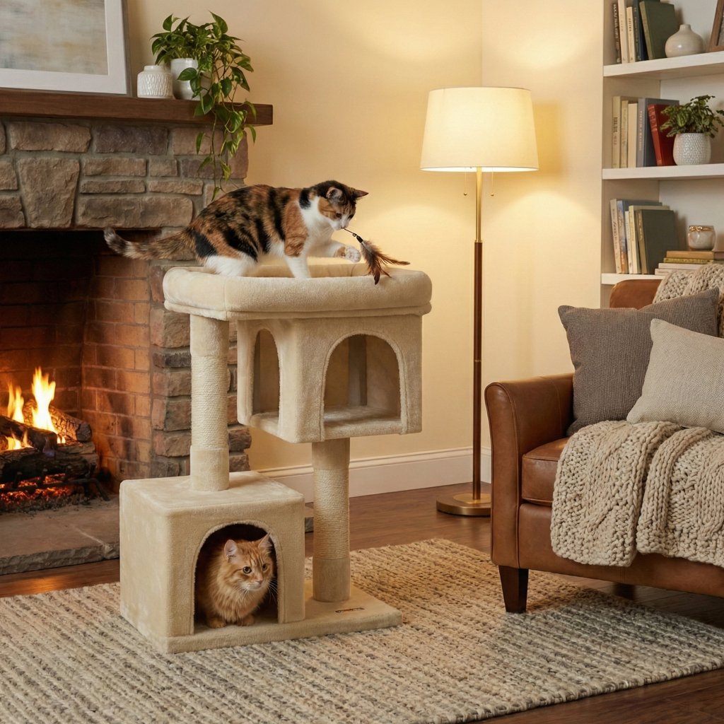 arbre-a-chat-design-double-niche-salon