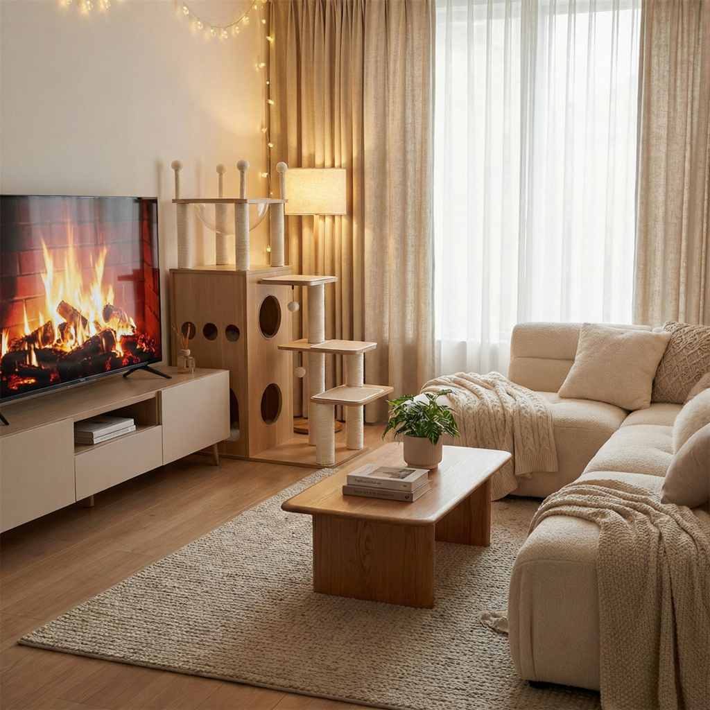 arbre-a-chat-en-bois-130cm-larbre-bibliotheque-avec-bulle-salon-2