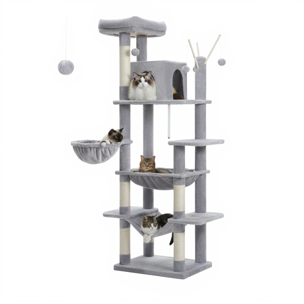 arbre-a-chat-maine-coon-175cm-lhotel-des-felins-xxl-avec-hamacs-gris