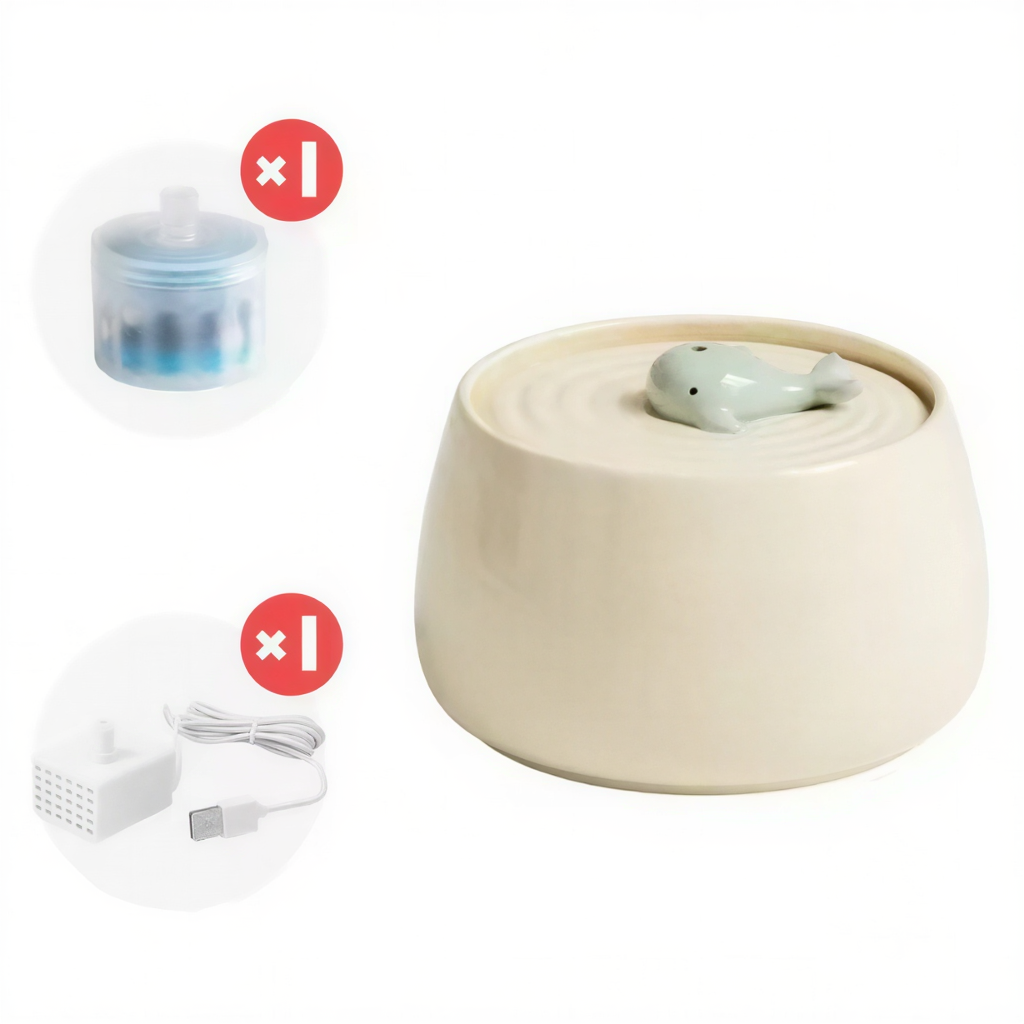 fontaine-a-eau-ceramique-blanc