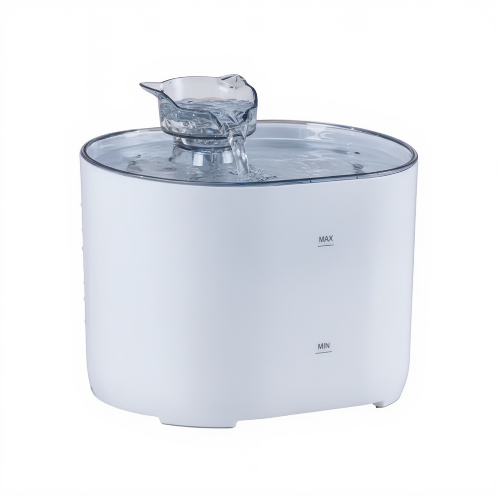 fontaine-a-eau-pour-chat-blanc